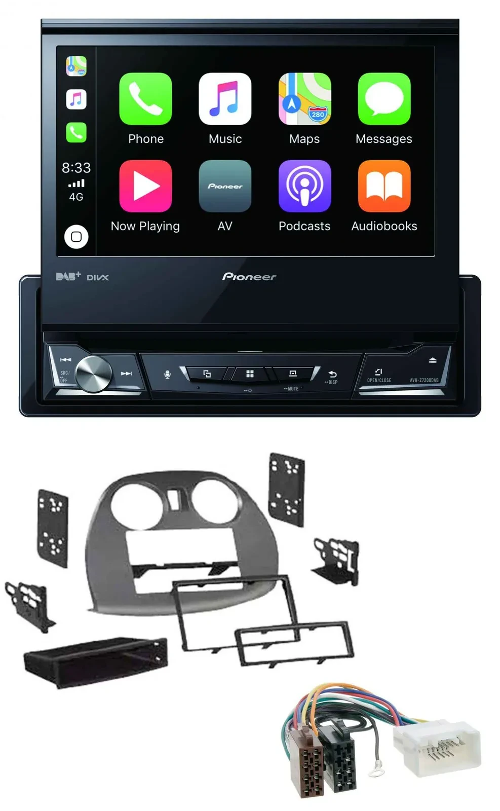 Pioneer DVD Bluetooth DAB USB MP3 Autoradio für Mitsubishi Eclipse 4G 2005-2012
