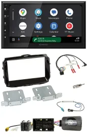 Kenwood DAB Bluetooth USB Lenkrad 2DIN Autoradio für Alfa Giulietta 2014-2021 pi