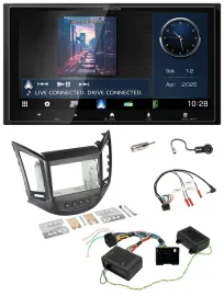 Kenwood Bluetooth 2DIN USB DAB Lenkrad Autoradio für Chevrolet Orlando 2011-2018