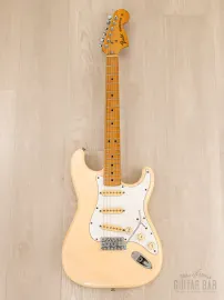 Электрогитара Fender 1972 Stratocaster ST72-75SC Scalloped SSS Olympic White w/gigbag Japan 1987