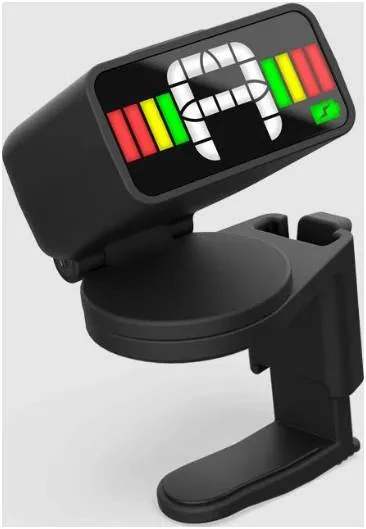 Тюнер-клипса PLANET WAVES PW-CT-12RC хроматический, перезаряжаемый USB-C, микротюнер для головки грифа, цветной LED-дисплей