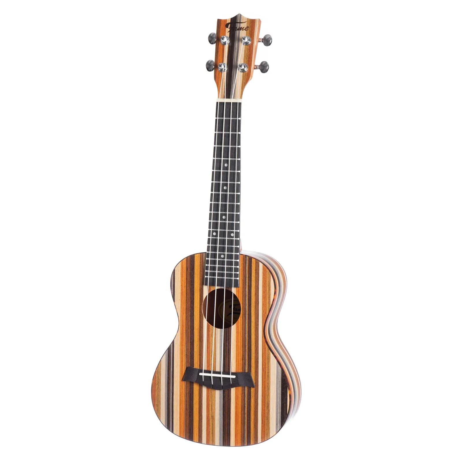 Fame Retrowood, Concert Ukulele, Kraftvoller Klang, Farbenfrohes Finish