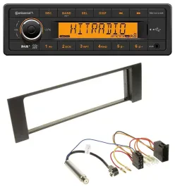 Continental 1DIN DAB MP3 AUX USB Autoradio für Audi A4 (B6, 00-04) - ISO