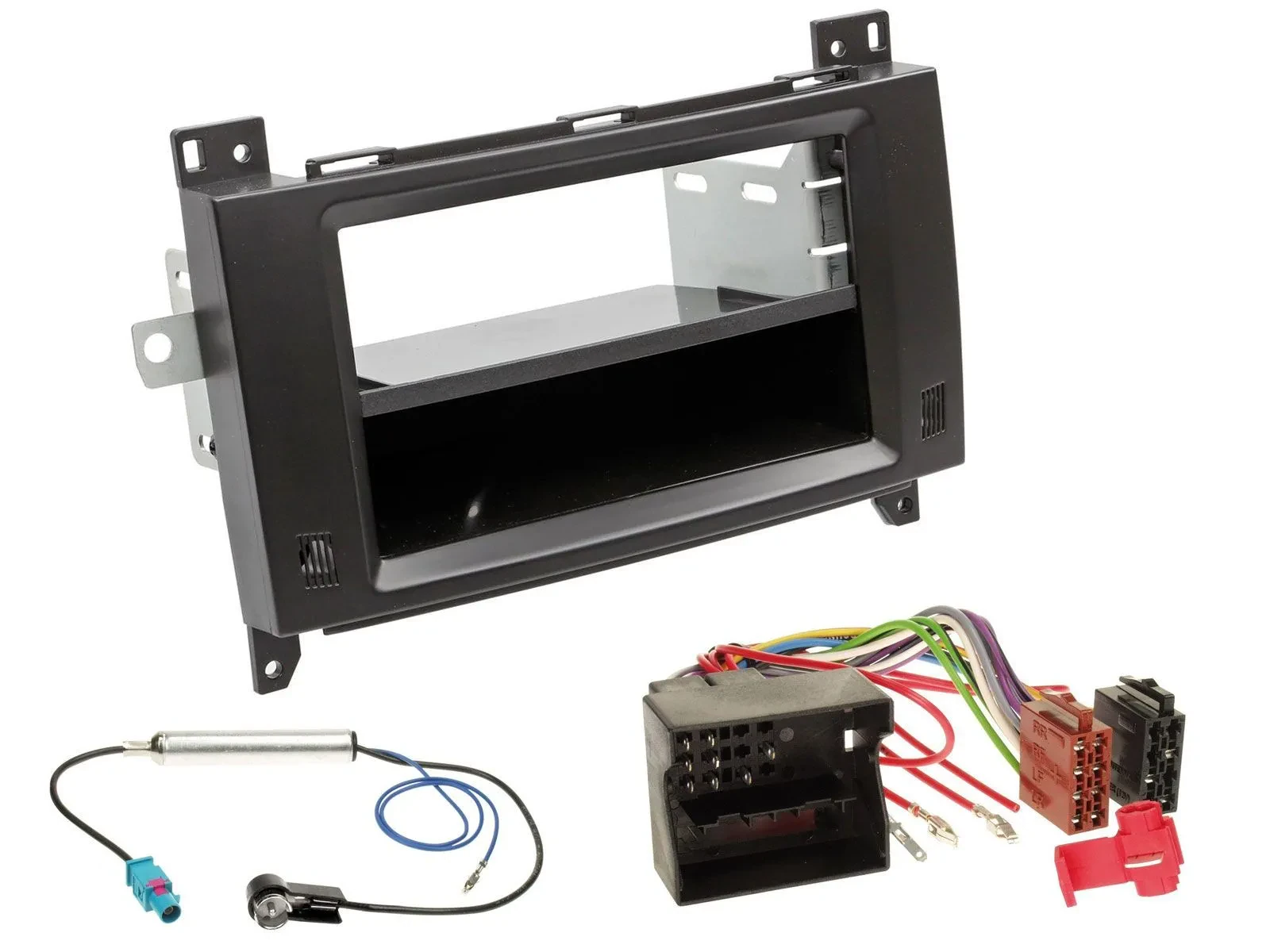 Einbauset DIN Autoradio für Mercedes Viano Vito 06-14 schwarz