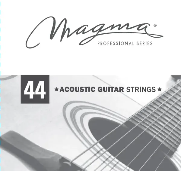 Струна одиночная для акустической гитары Magma Strings GA044G Gold Alloy 85/15 044