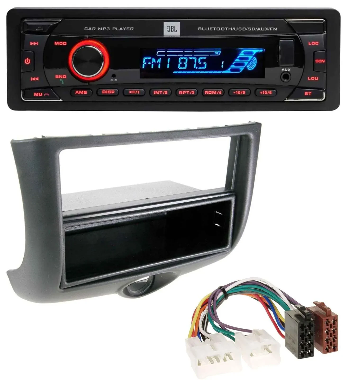 JBL AUX MP3 USB Bluetooth SD Autoradio für Toyota Yaris (1999-2003)