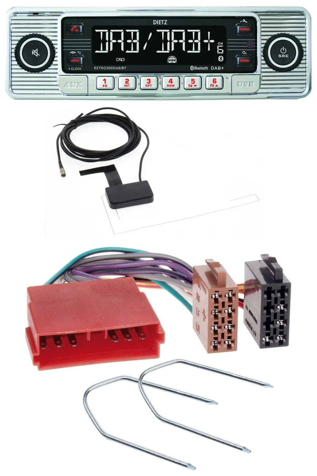 Dietz Bluetooth USB MP3 DAB Autoradio für Citroen BX 1992-1994 XM 1989-2000