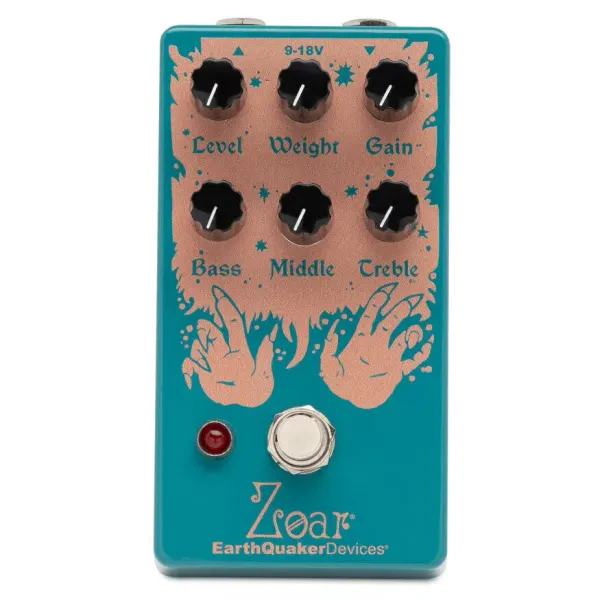 EarthQuaker Devices Zoar Dynamic Audio Grinder Guitar Effects Pedal Water Blue
