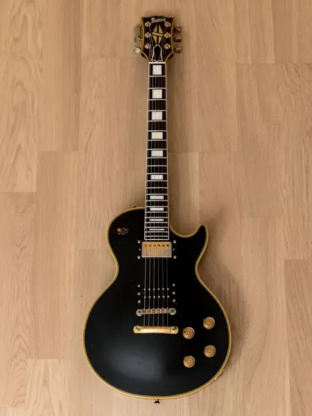 Электрогитара Burny RLC-60 Custom HH Ebony w/gigbag Japan 1980s