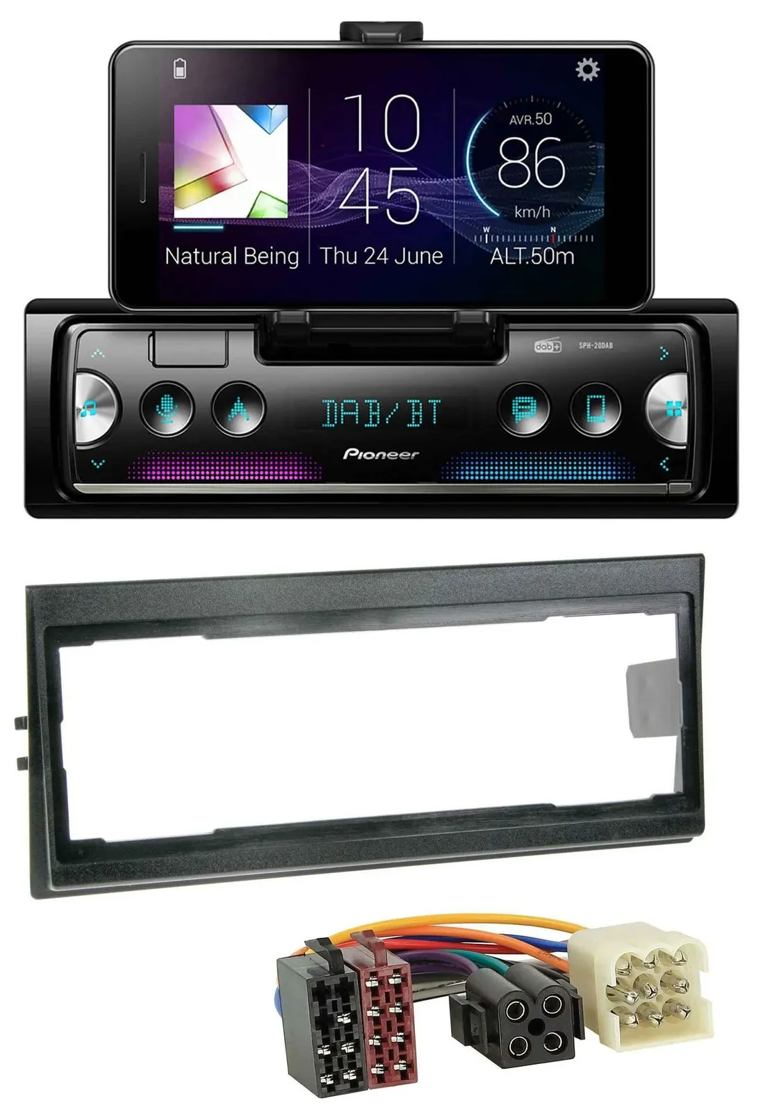 Pioneer USB MP3 Bluetooth DAB Autoradio für Volvo 740, 760 (1982-1992)