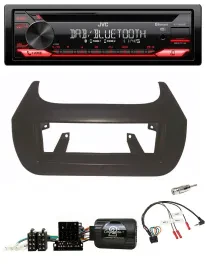 JVC CD DAB USB Bluetooth Lenkrad Autoradio für Citroen Nemo Fiat Fiorino Peugeot