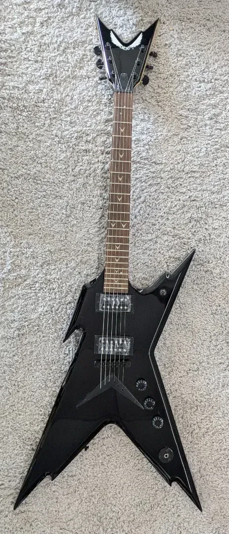 DEAN Razorback X Electric Guitar in Classic Black 6-string Model RZX CBK B-Stock