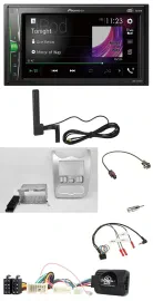 Pioneer MP3 DAB Lenkrad 2DIN Bluetooth Autoradio für Dacia ab 2012 hellsilber