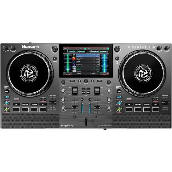 DJ-Контроллер Numark Mixstream Pro Go Battery-Powered Standalone Streaming 2-Ch DJ Controller