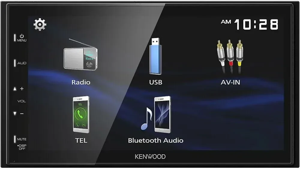 Автомагнитола Kenwood DMX129BT 2-DIN, сенсорный экран, Bluetooth