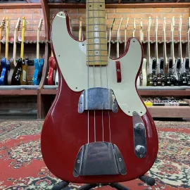 Б/У Бас-гитара Fender Precision Bass Telecaster Custom Shop красный 2004 США с кейсом
