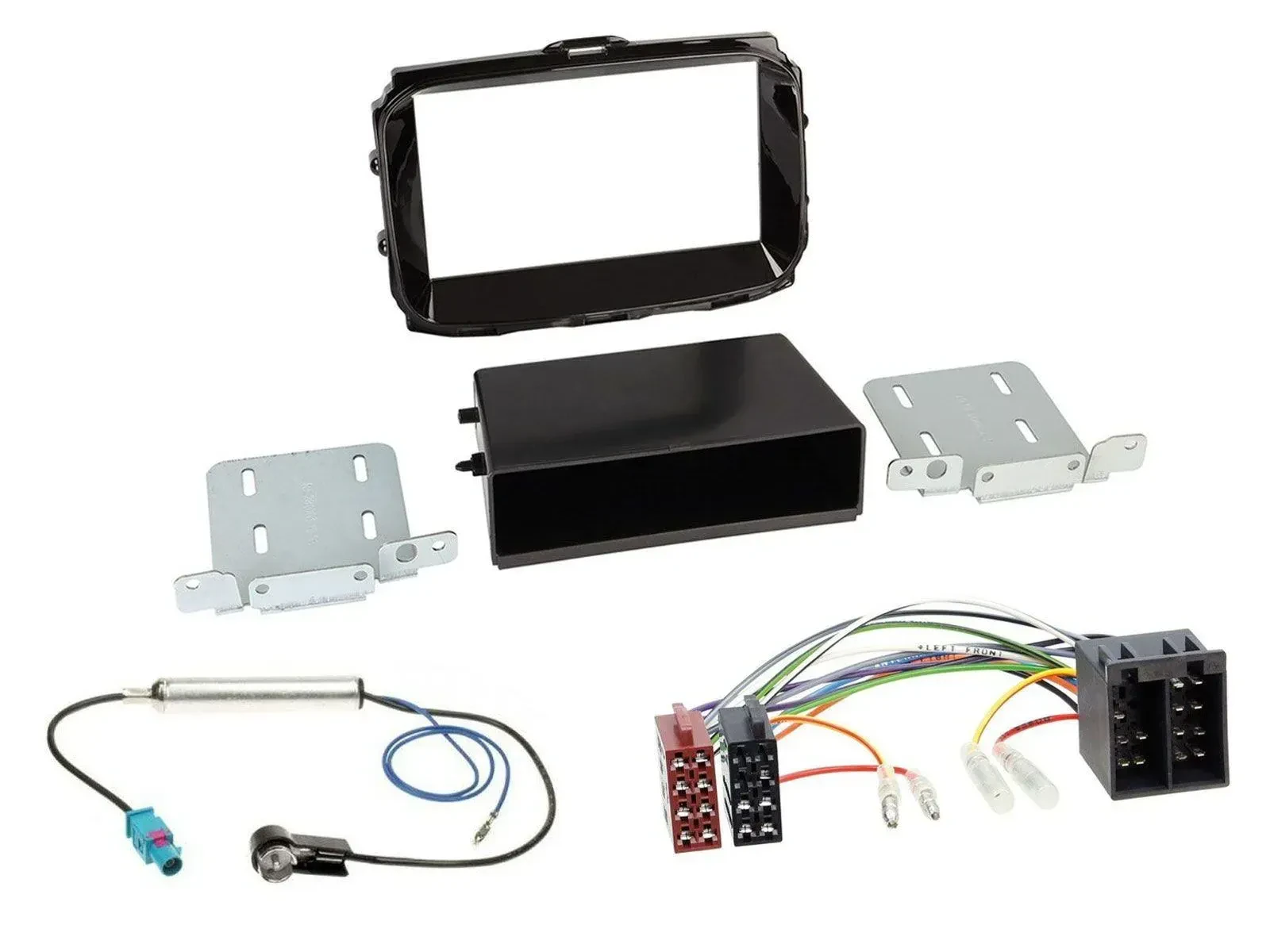 Einbauset DIN Autoradio für Alfa Giulietta ab 2013 ISO piano-schwarz