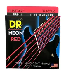 Струны для электрогитары DR Strings NRE-11 Neon Red 11-50
