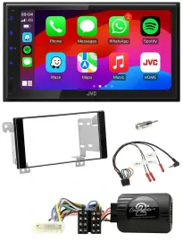 JVC Bluetooth USB Lenkrad 2DIN DAB Autoradio für Subaru ForesterSJ Impreza XV