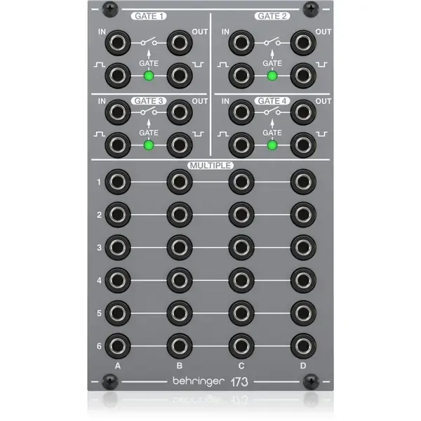 Модульный студийный синтезатор Behringer 173 QUAD GATE/MULTIPLES