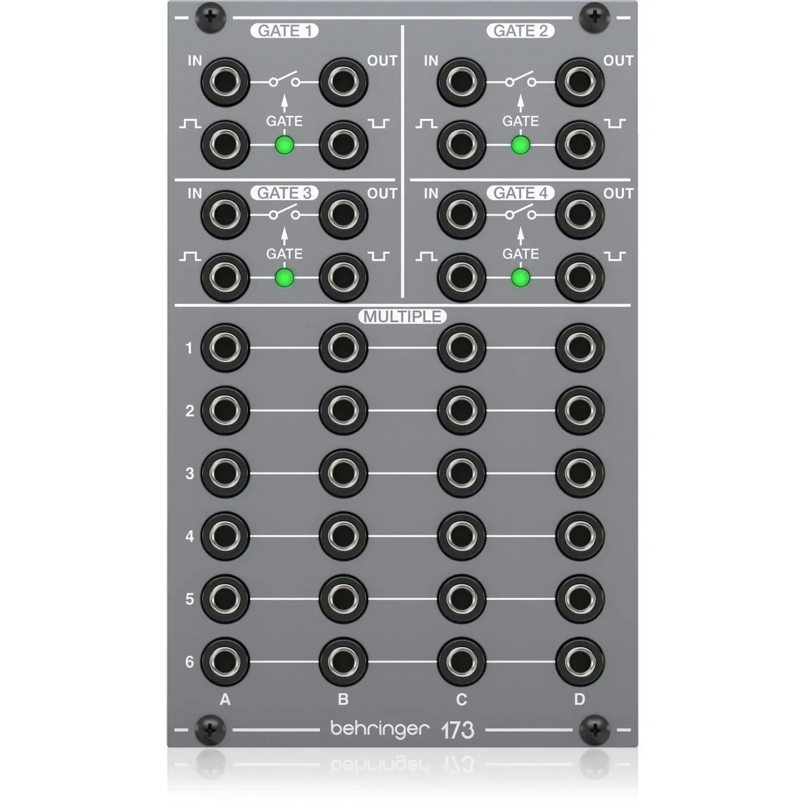 Модульный студийный синтезатор Behringer 173 QUAD GATE/MULTIPLES