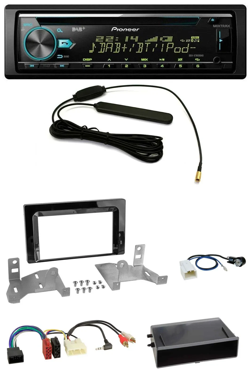 Pioneer CD MP3 AUX DAB USB Autoradio für Toyota Aygo (AB7, ab 2022)