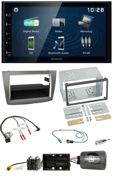 Kenwood 2DIN Bluetooth Lenkrad USB DAB Autoradio für Alfa Romeo Mito 2014-2018 s