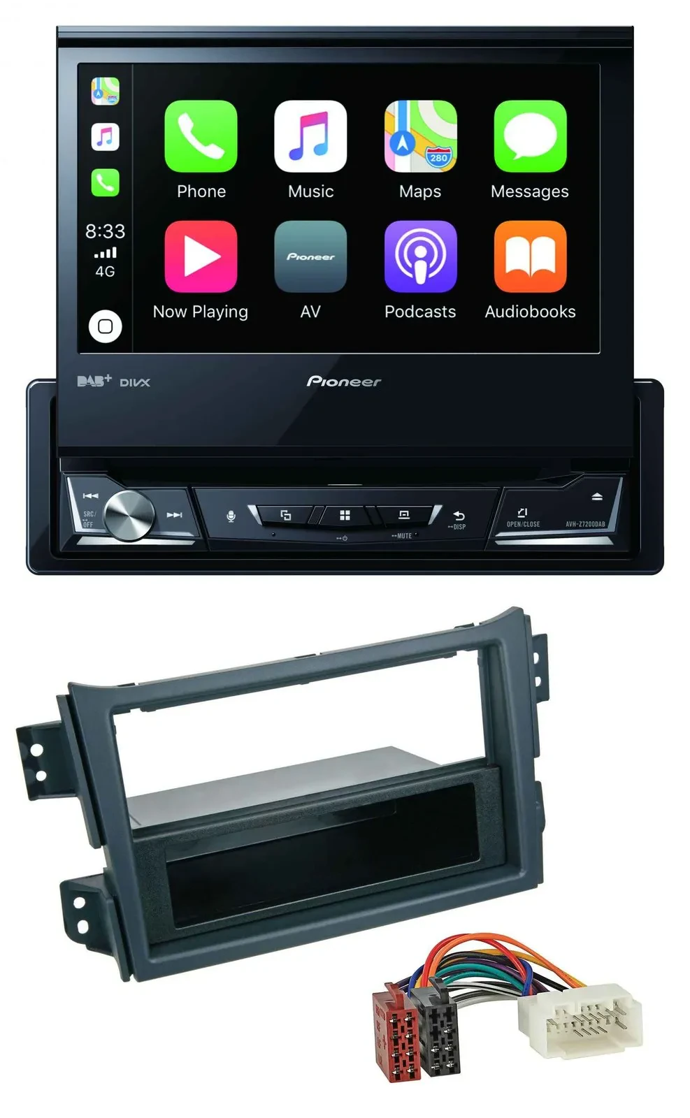 Pioneer DVD Bluetooth DAB USB MP3 Autoradio für Opel Agila B 2008-2014 Suzuki Sp