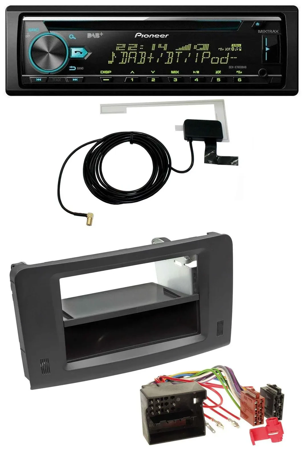 Pioneer MP3 AUX CD USB DAB Autoradio für Mercedes M-Klasse W164 05-11 Profivaria