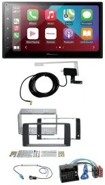 Pioneer USB Bluetooth DAB MP3 2DIN Autoradio für MAN TGA TGX TGL TGM TGS 2017-20