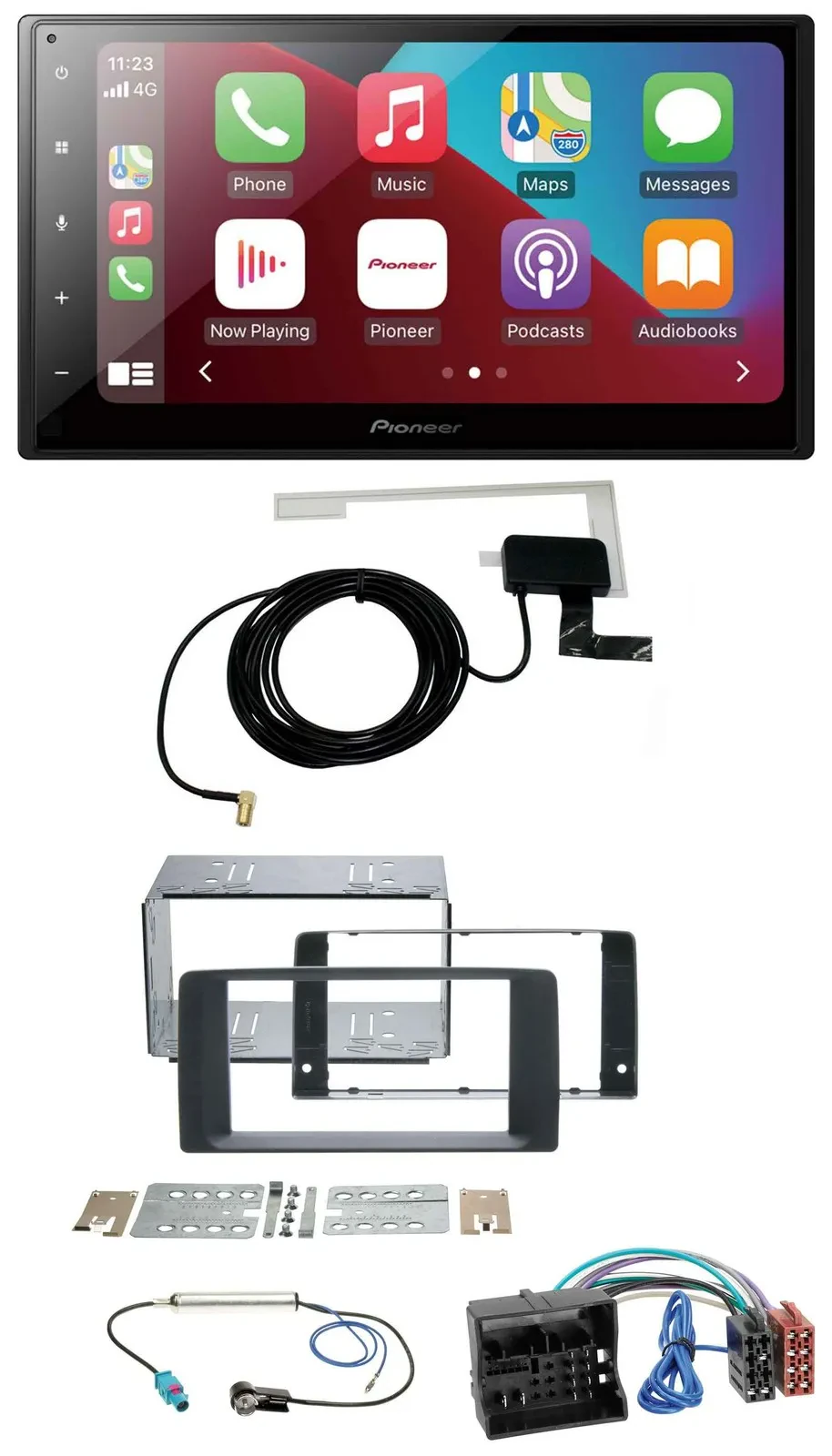 Pioneer USB Bluetooth DAB MP3 2DIN Autoradio für MAN TGA TGX TGL TGM TGS 2017-20