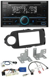 Kenwood CD 2DIN DAB USB Lenkrad Bluetooth Autoradio für Toyota Yaris ab 2014 sch