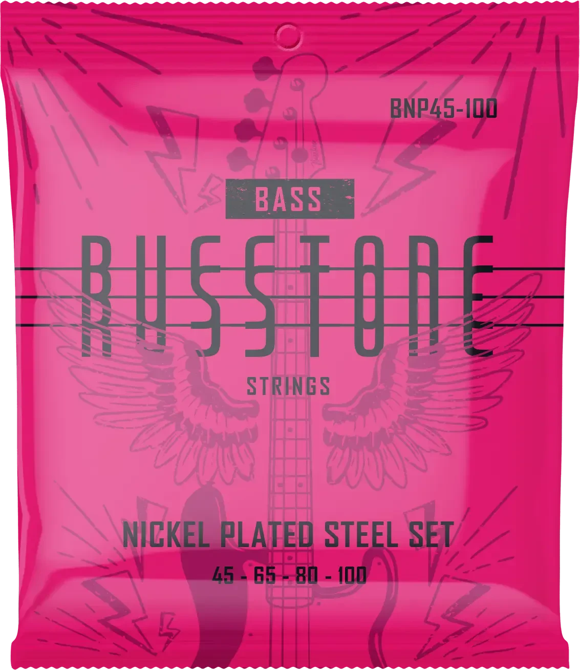 Russtone BNP45-100 струны для бас-гитары Nickel Plated Bass (45-65-80-100)