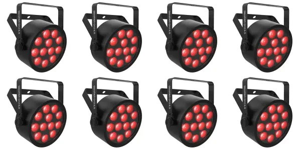 Светодиодный прибор Chauvet DJ SlimPAR Q12 ILS RGBA D-Fi USB DMX (8 штук)