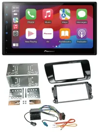 Pioneer DAB USB MP3 Bluetooth 2DIN Autoradio für Seat Ibiza ab 08 Klavierlack-sc