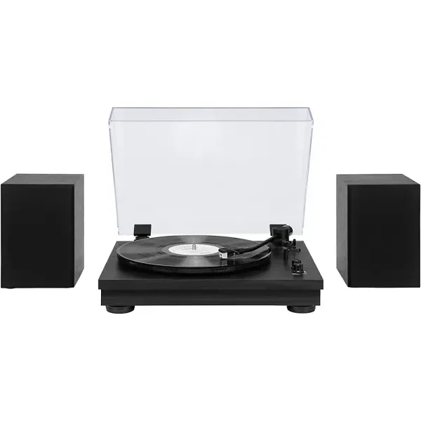 Gemini TT-900WD Vinyl Record Player w/Bluetooth and Dual Stereo Speakers Natural