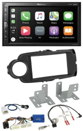 Pioneer USB Lenkrad DAB 2DIN Bluetooth Autoradio für Toyota Yaris ab 2014 schwar