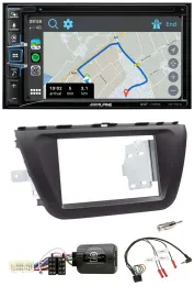 Alpine DAB TMC Bluetooth 2DIN USB Lenkrad Navigation für Suzuki SX4 ab 2013