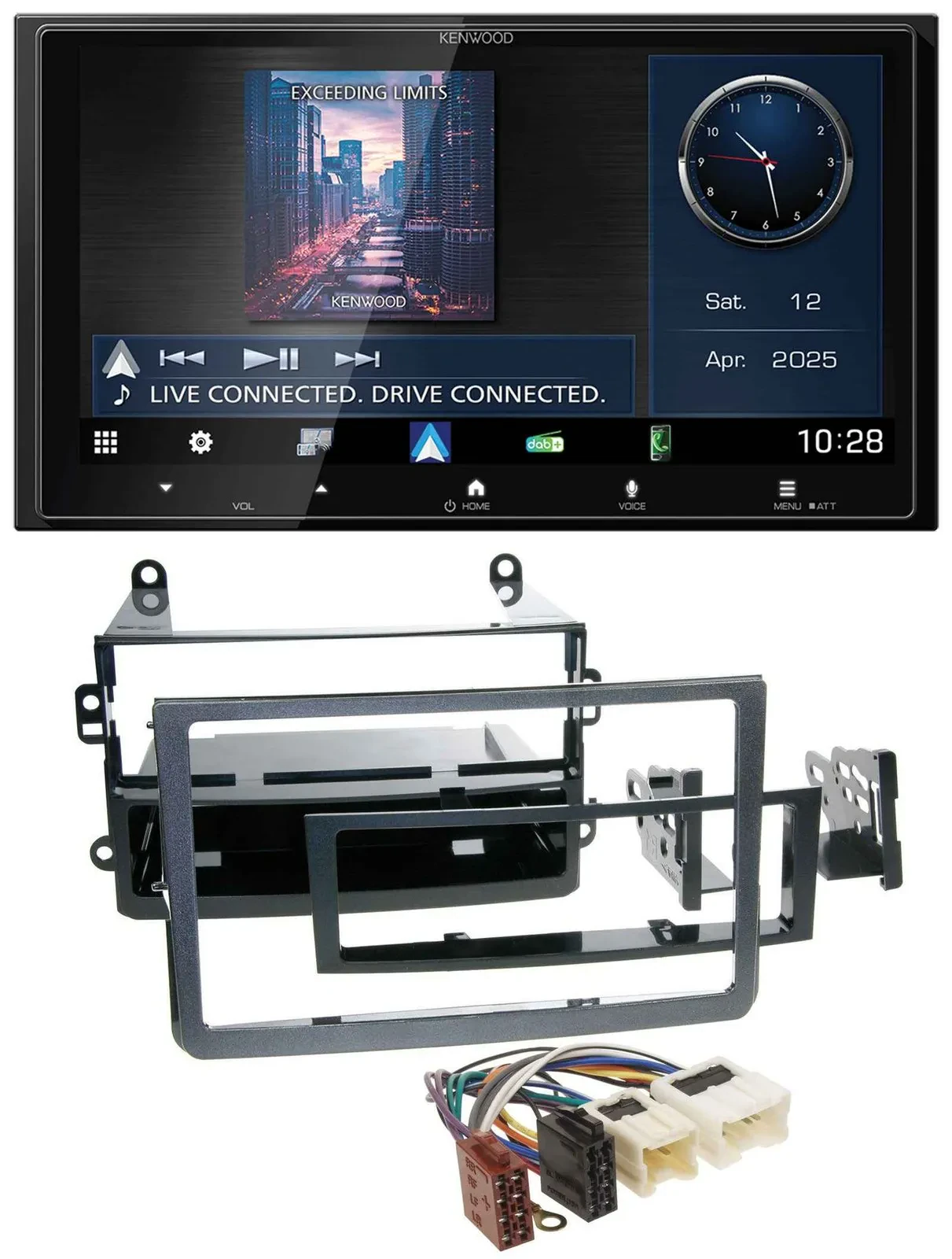 Kenwood Bluetooth 2DIN USB DAB MP3 Autoradio für Nissan 350Z Coupe Roadster 05-0