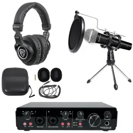 Вокальный микрофон Rockville RMC-XLR Black с аксессуарами