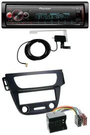 Автомагнитола Pioneer Bluetooth DAB USB MP3 для Renault Megane 3 (2009–2014) Quadlock черная