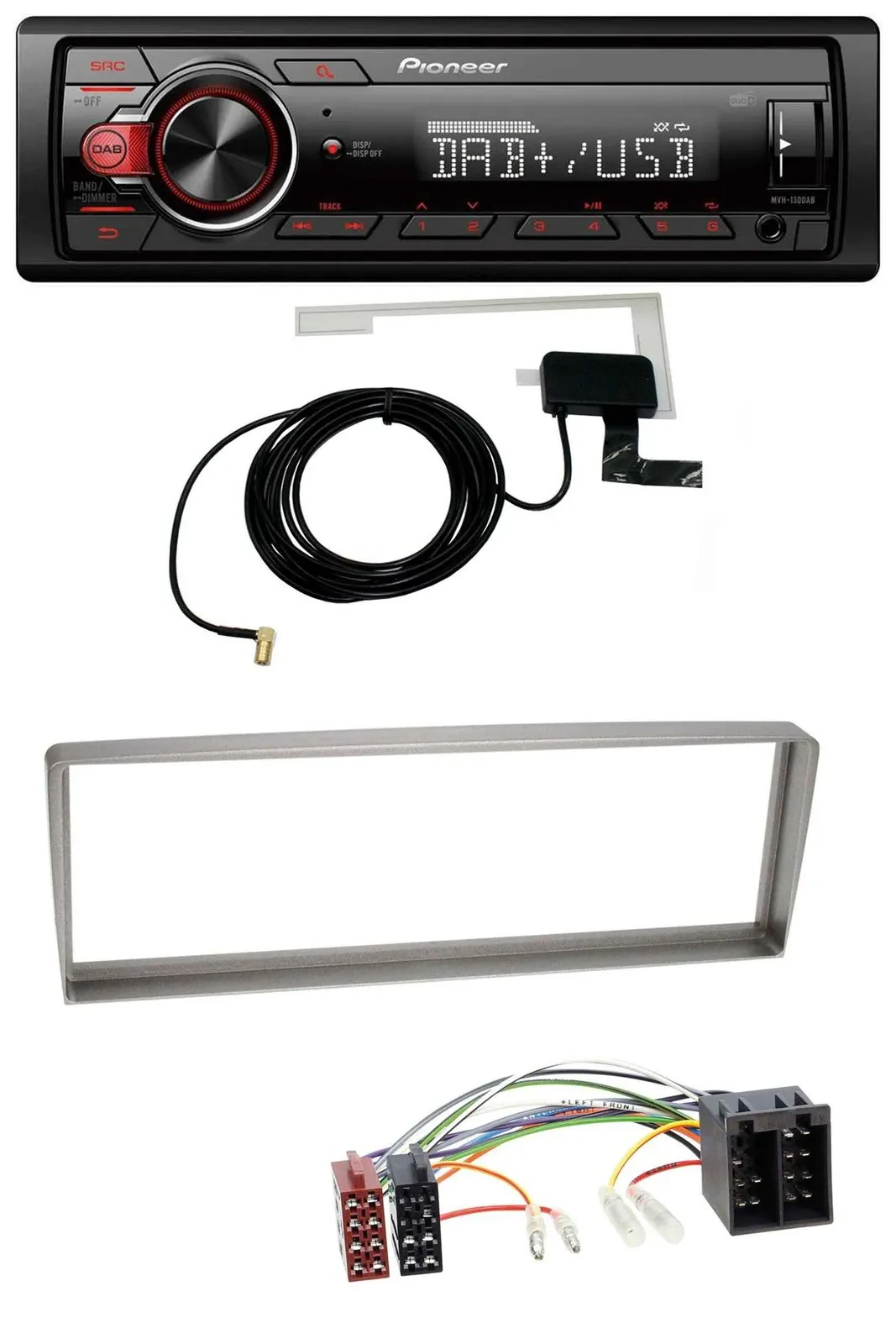 Pioneer 1DIN MP3 DAB USB AUX Autoradio für Alfa Romeo 156 (2003-2005)