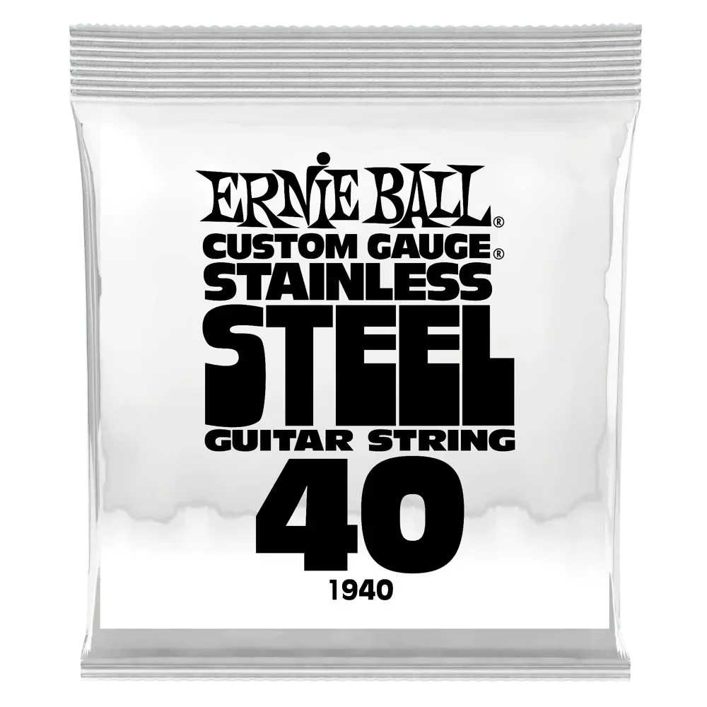 Струна для электрогитары Ernie Ball P01940 Stainless Steel, сталь, калибр 40
