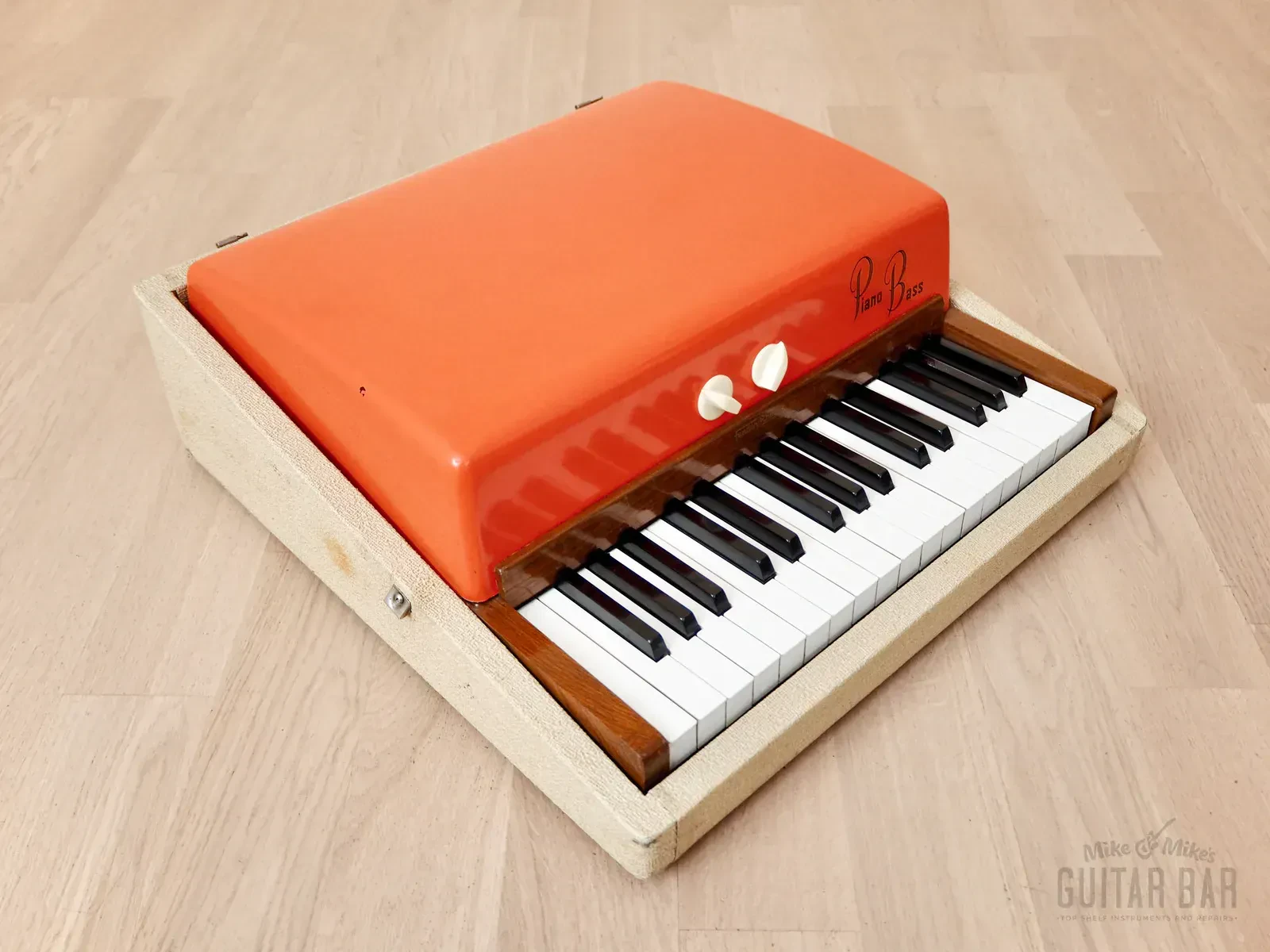 1961 Fender Rhodes Piano Bass Pre-CBS Vintage Electric Piano Fiesta Red Top