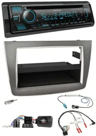 Автомагнитола Kenwood Bluetooth USB CD DAB для Alfa Romeo MiTo 955 (2008–2014), серебристая