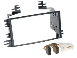 Einbauset Doppel DIN Autoradio für Kia Rio Rio5 Sportage Hyundai Accent 06-10
