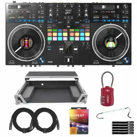 DJ-контроллер с джогом Pioneer DDJ-REV7 Black с аксессуарами