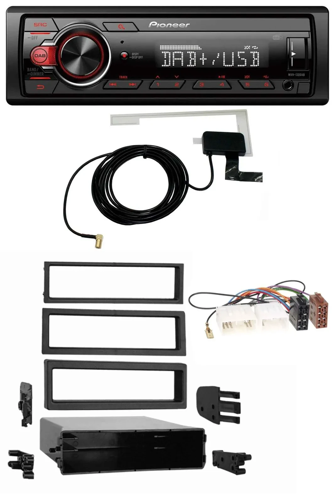 Pioneer 1DIN MP3 DAB USB AUX Autoradio für Mazda 929 (1973-1995)