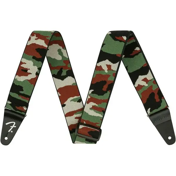 Гитарный ремень Fender Weighless Camouflage Guitar Strap Woodland Camouflage