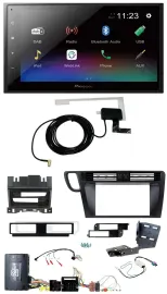 Pioneer DAB Lenkrad Bluetooth 2DIN USB Autoradio für Audi Q5 08-17 8R Infoadapte